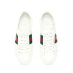 Gucci size 10 Men's White Sneaker Bee Pattern
