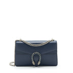 Gucci Small Dionysus Shoulder Bag Navy SHW