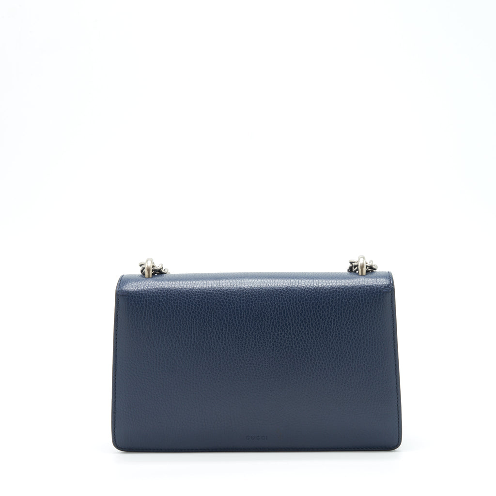 Gucci Small Dionysus Shoulder Bag Navy SHW