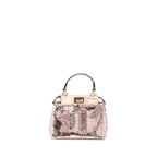 Fendi Mini Peekaboo Sequin/Leather Light Pink with Pink Hardware