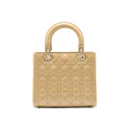 CHRISTIAN DIOR MEDIUM LADY DIOR IN PATENT LEATHER BEIGE