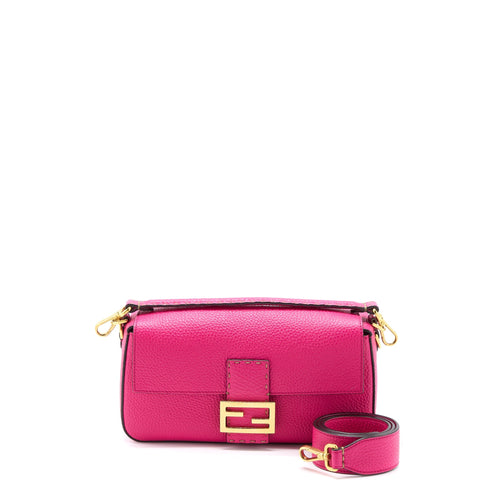 Fendi Baguette Bag Calfskin Pink GHW