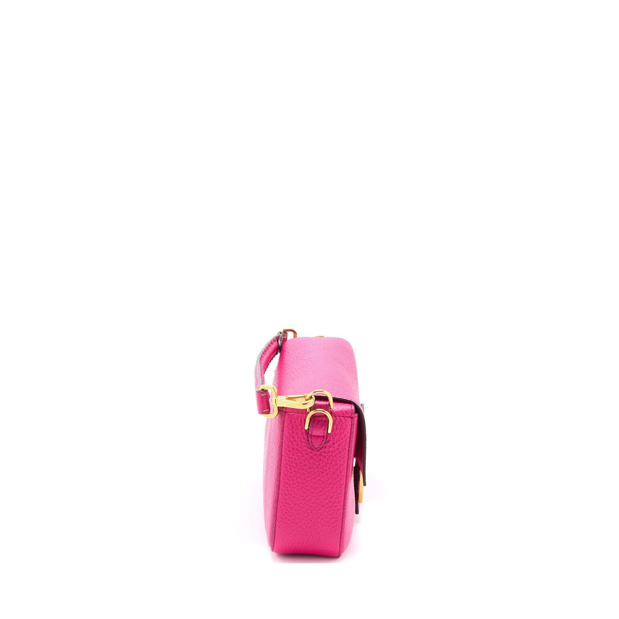 Fendi Baguette Bag Calfskin Pink GHW