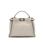 Fendi Medium Peekaboo Bag Light Grey with SHW