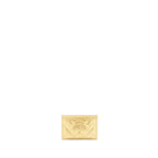 Chanel CC Logo Card Holder Gold Lambskin