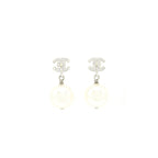Chanel Pearl drop Crystal earrings
