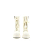 Dior Size 36 D-leader Ankle Boot Quilted Cannage Calfskin White SHW