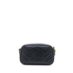 Gucci GG Marmont Camera Bag Black Brushed GHW