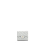 Chanel Classic Small Flap Wallet caviar Grey LGHW