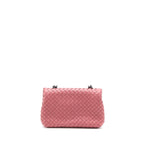 Bottega Veneta Olympia Chain Bag Nappa Dark Pink with Black Hardware