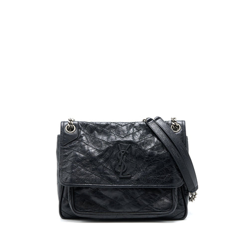 Saint Laurent/YSL Medium Niki Bag Calfskin Black SHW