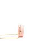Chanel mini Round Vanity with chain caviar pink GHW
