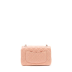 Chanel Mini rectangular Flap bag Lambskin pink SHW