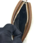 Fendi Zippy Colin Purse Bag Charm Shearling White/Brown SHW