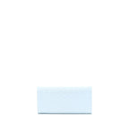 Dior Flap Wallet with Chain Patent Light Blue with Blue Hardware
