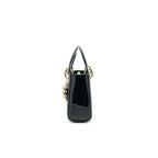 Dior Mini Lady Dior Patent Leather Black with GHW