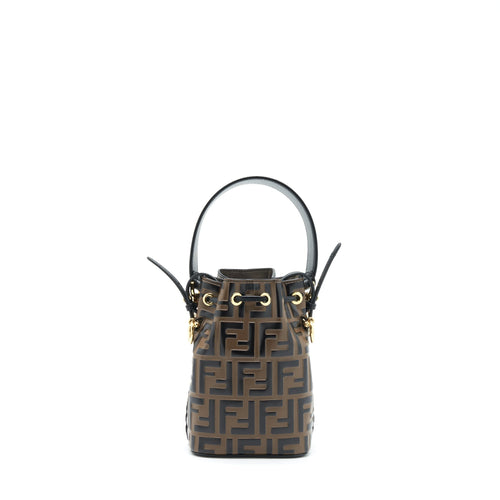 Fendi Mon Tresor Mini Bucket Brown GHW