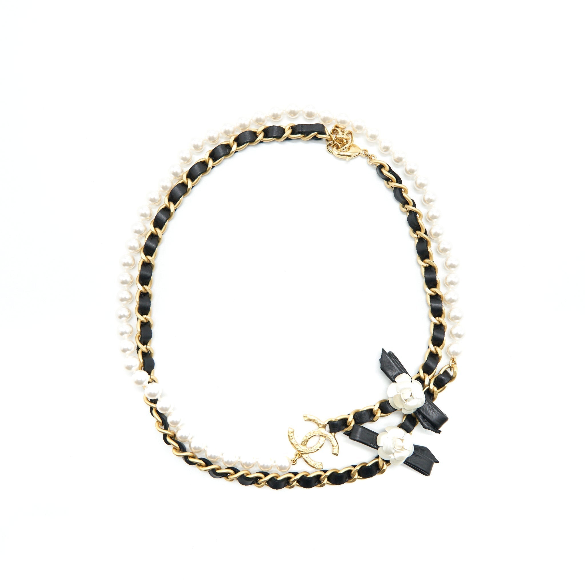 Chanel Chain and Pearl Long Necklace