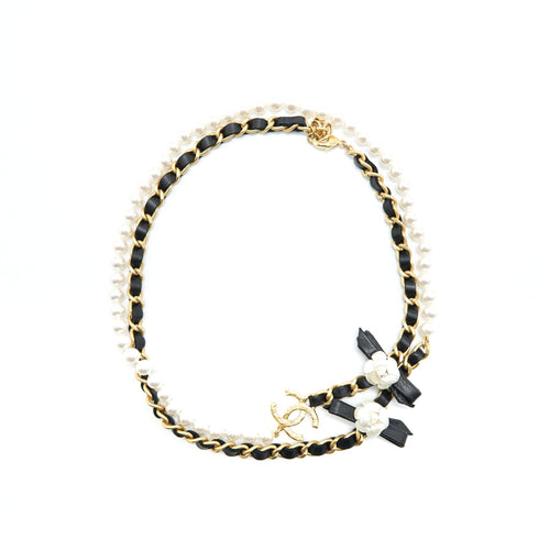 Chanel Chain and Pearl Long Necklace