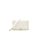 Chanel Chevron Caviar Wallet on Chain Ivory LGHW