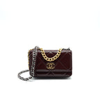 Chanel 19 Wallet On Chain Burgundy