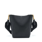 Celine Small Sangle Bucket Bag Soft Grained Calfskin Black