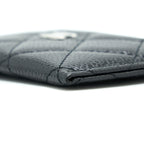 Chanel Classic Card Holder Caviar Black SHW