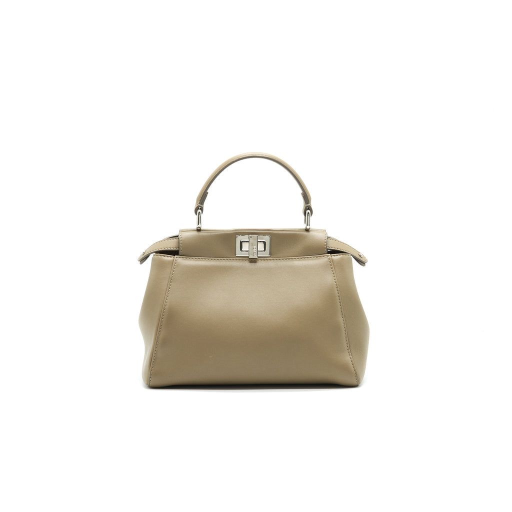 Fendi Mini Peekaboo Light Grey SHW