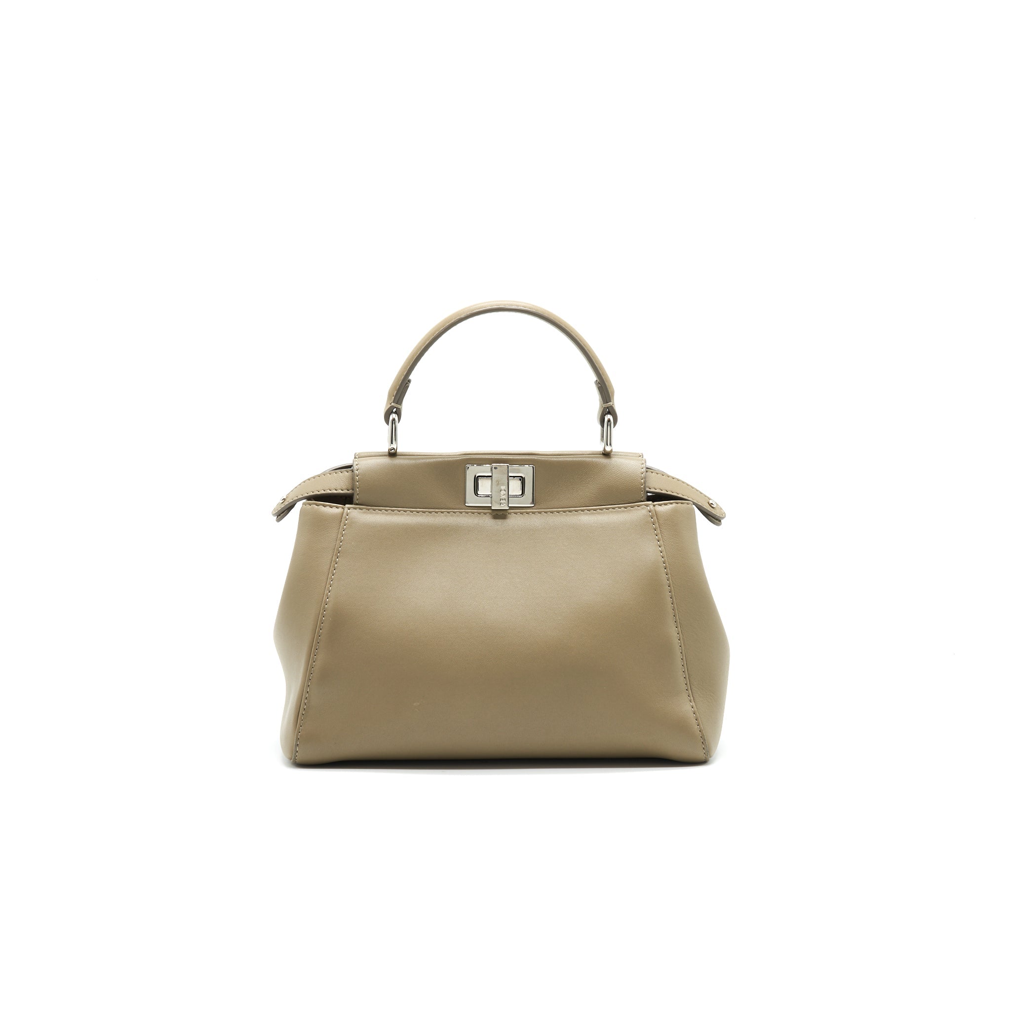 Fendi Mini Peekaboo Light Grey SHW