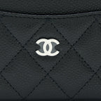 Chanel Classic Card Holder Caviar Black SHW