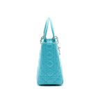 Dior Medium Lady Dior Lambskin Blue SHW