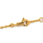 Celine Padlock Charm/Key Bracelet Gold Tone