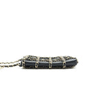 Chanel Gold Clutch O Chain Phone Holder black GHW