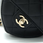 Chanel 22S Heart Belt Bag Lambskin Black LGHW