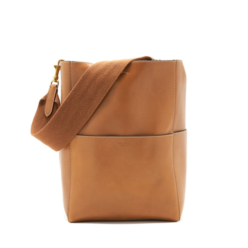Celine Sangle Bucket Bag brown