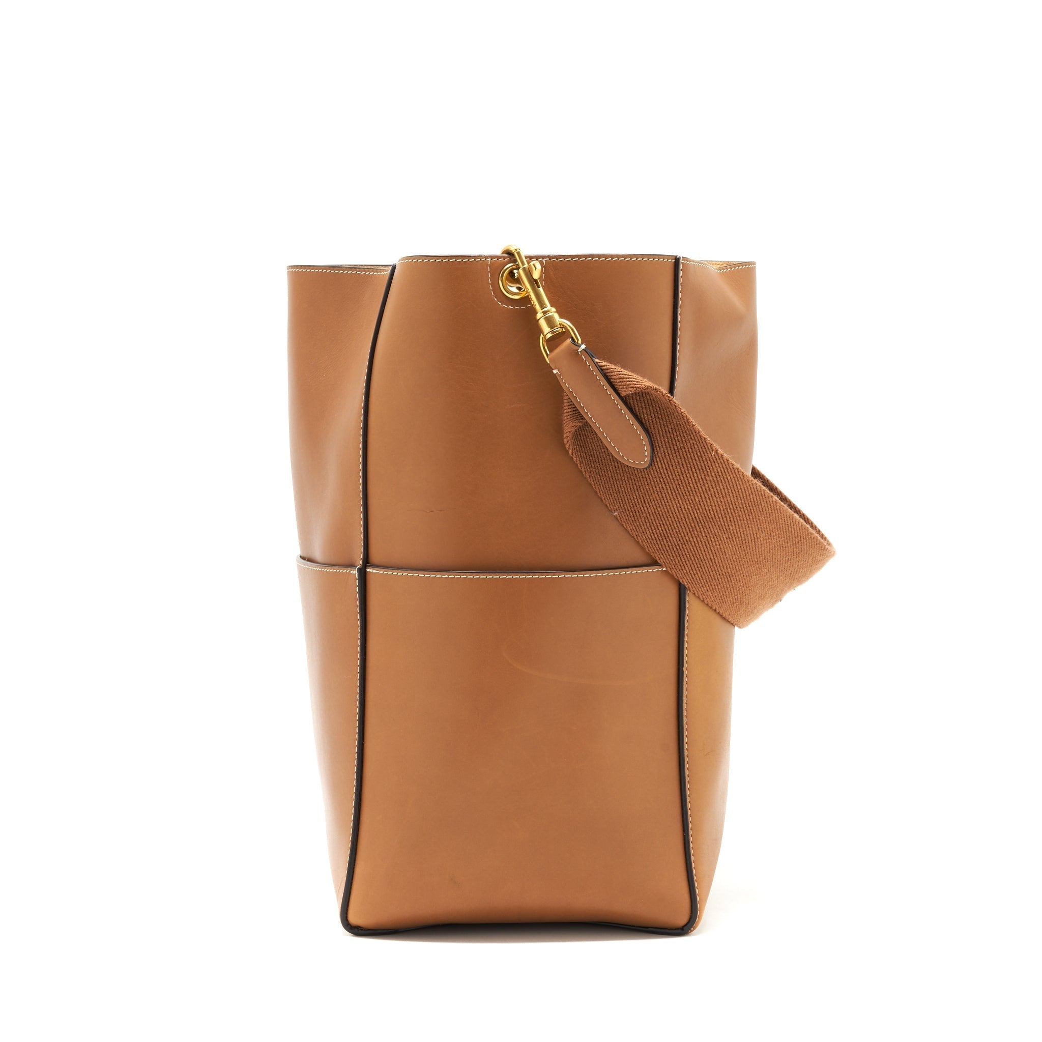 Celine Sangle Bucket Bag brown