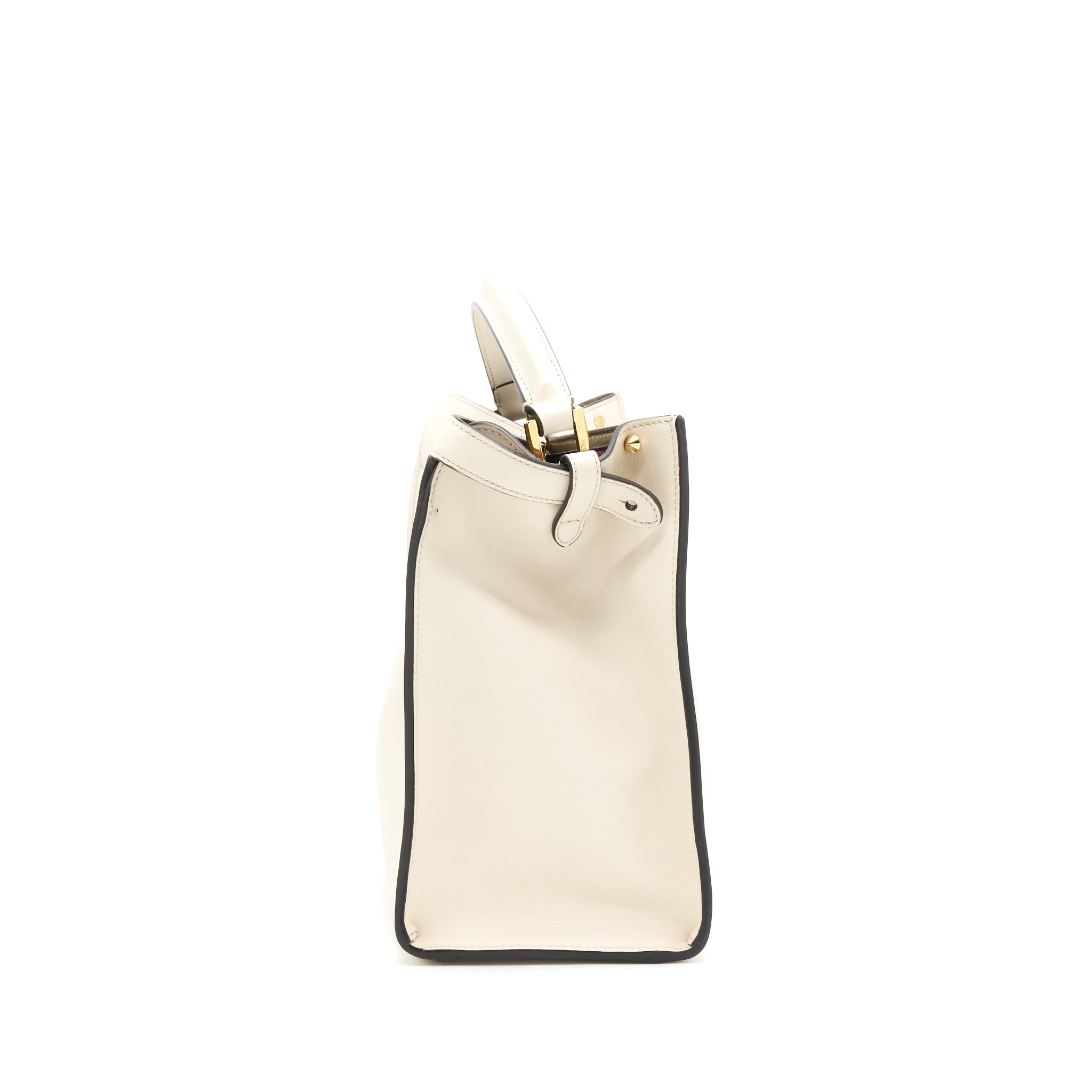 Fendi Peekaboo X-Lite Calfskin Camelia GHW