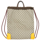 Gucci Drawstring Backpack GG Supreme Beige/Yellow GHW