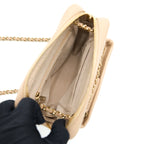 Chanel Small Vertical Camera Bag With Chain Lambskin Beige LGHW