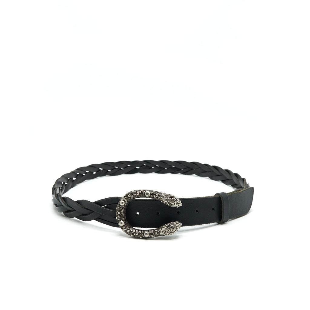 GUCCI 105cm Men’s Dionysus Leather Belt In Black