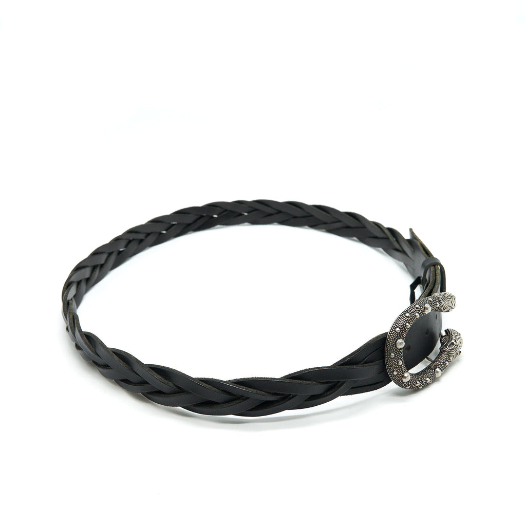 GUCCI 105cm Men’s Dionysus Leather Belt In Black