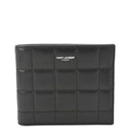 YVES SAINT LAURENT Leather Men's Bifold Wallet Black