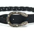 GUCCI 105cm Men’s Dionysus Leather Belt In Black