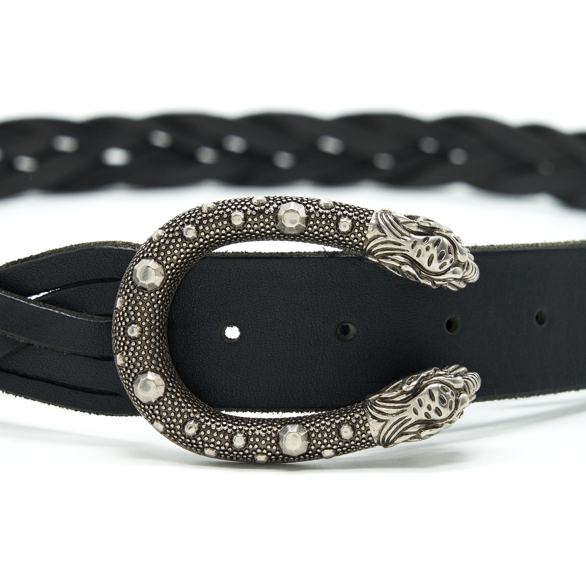 GUCCI 105cm Men’s Dionysus Leather Belt In Black