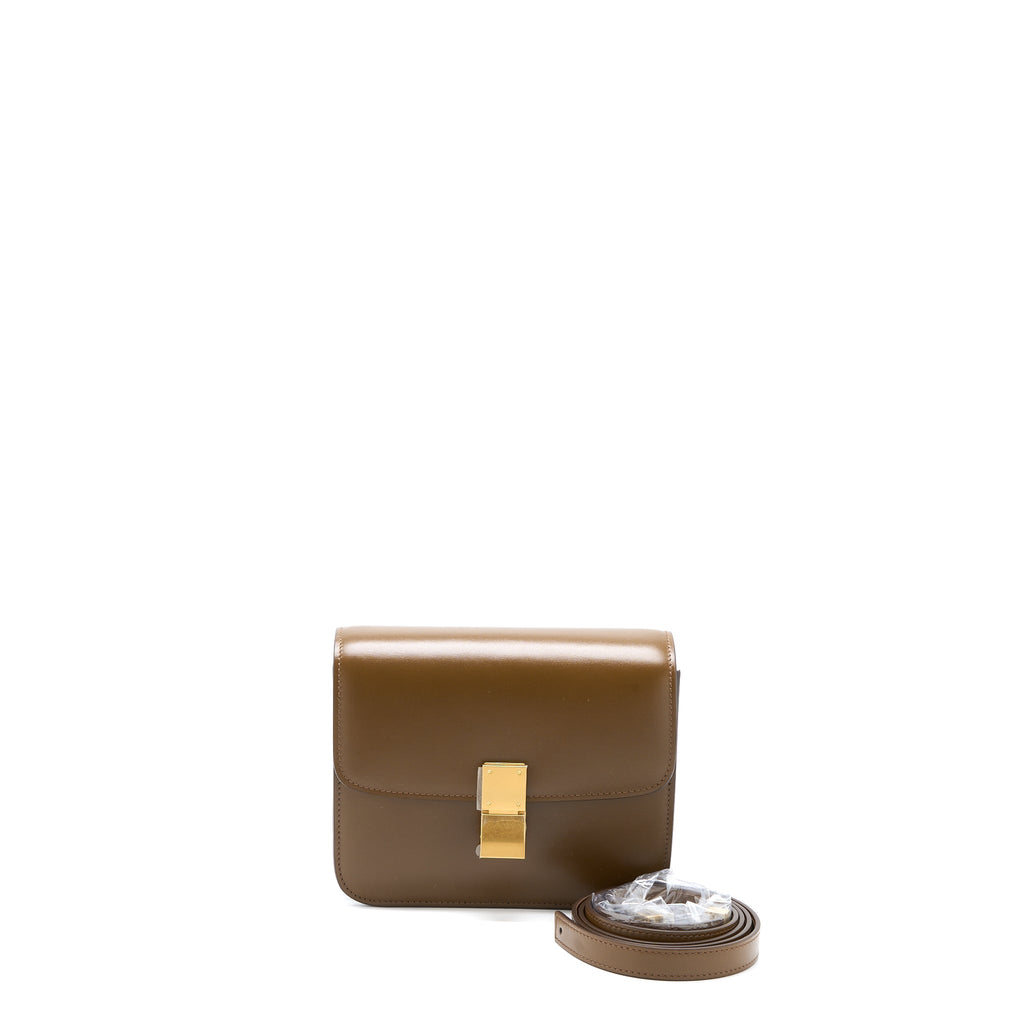 Celine Teen Classic Bag in Box Calfskin Camel