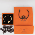 Hermes lizard hinged bracelet