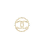 Chanel Round CC Logo Brooch LGHW