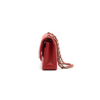 Chanel Medium Classic Double Flap Bag Red LGHW serial29
