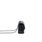 CHANEL LAMBSKIN RECTANGULAR MINI FLAP BAG IN BLACK SHW