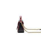 GUCCI GG MARMONT MINI TOP HANDLE BAG BLACK GHW